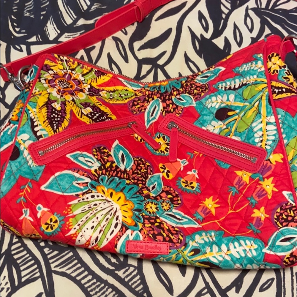 Vera Bradley tote purse wow pink